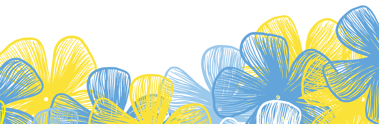 Blue and  yellow Flower